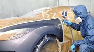 Collision car painting